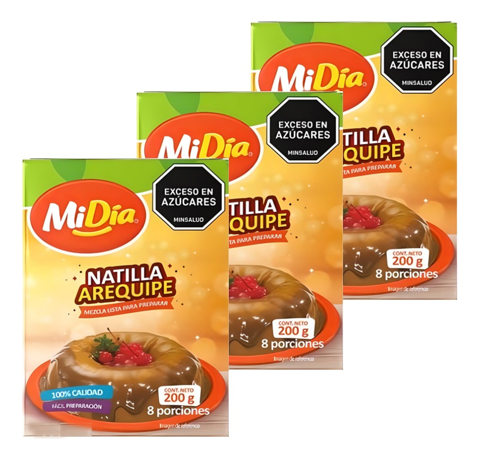 Harina Mezcla Para Natilla De Arequipe Mi Día 200 g X 3 Uds